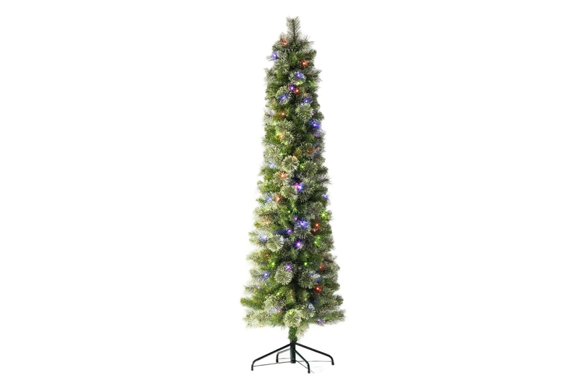 6.5 Foot Wondershop Slim Virginia Pine LED Pre-Lit Tree *OPEN BOX*