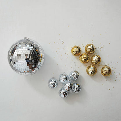 3 Inch Set Of 6 Disco Ball Ornaments