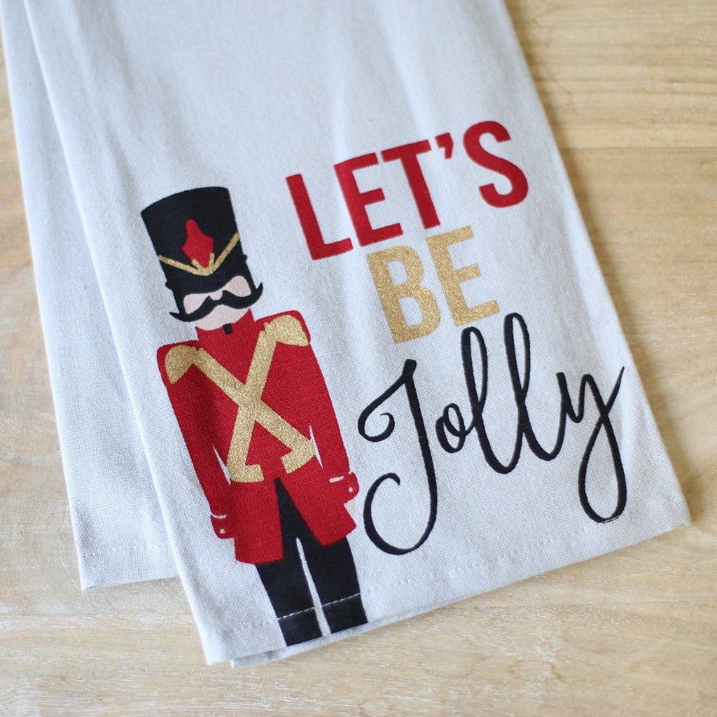 Let's Be Jolly Soldier Hand Towel