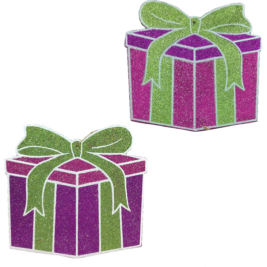 Holiday Gift Box Ornaments 2 Styles
