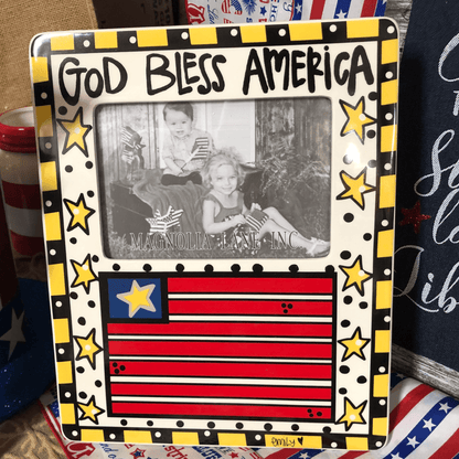 11 Inch By 9 Inch God Bless America Picture Frame
