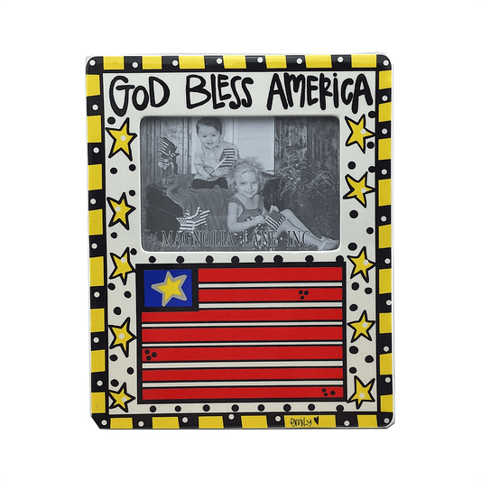11" x 9" God Bless America Picture Frame