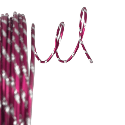 12 Gauge x 32.8' Diamond Cut Deco Wire - Hot Pink