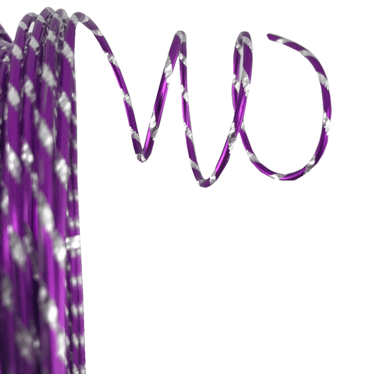 12 Gauge x 32.8' Diamond Cut Deco Wire - Purple