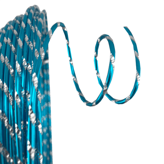 12 Gauge x 32.8' Diamond Cut Deco Wire - Turquoise