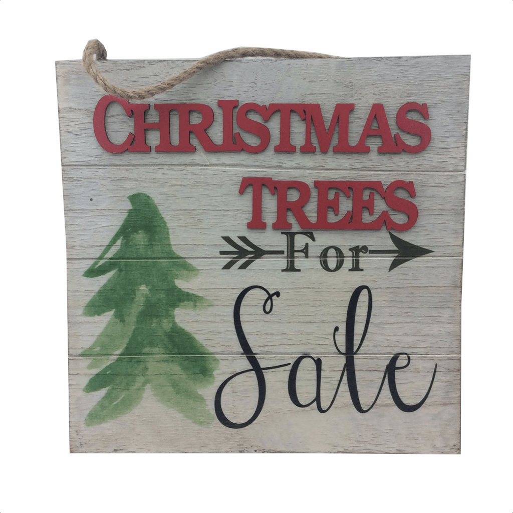13.25 Inch Wooden Christmas Wall Art Sign 2 Styles