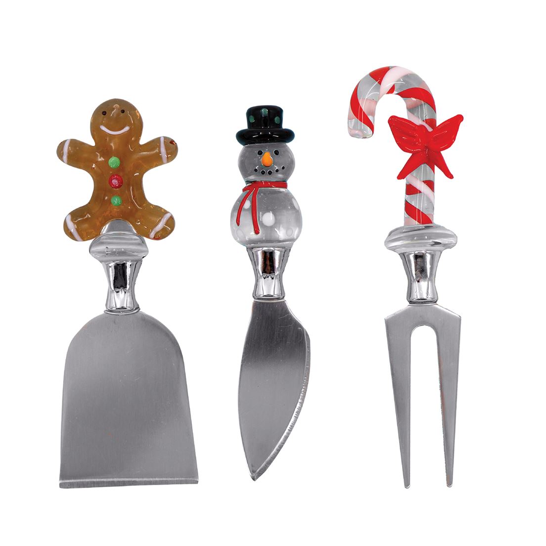 Yuletide Cheese Knife Set of 3