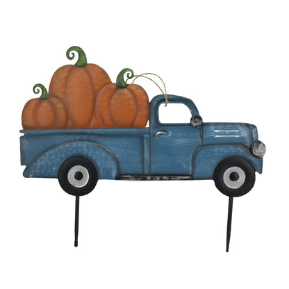 20 Inch x 17 Inch Truck with 3 Pumpkin Red Or Blue