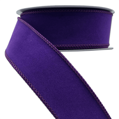 1.5 Inch By 10 Yard Purple Indoor Velvet Ribbon