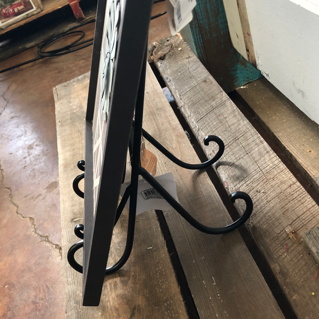 19 Inch Metal Easel with Black Finish