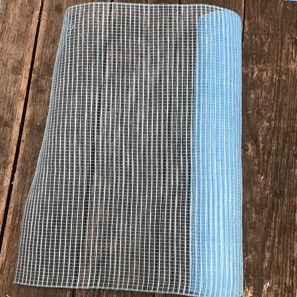 20 Inch by 10 Yards Designer Netting Basket Weave Sky Blue