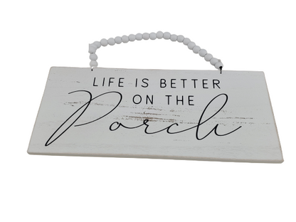 Porch or Deck Wooden Sign 2 Styles