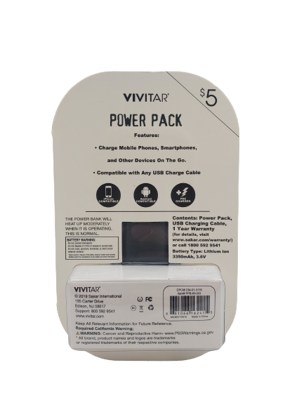 Gray Vivitar Power Pack