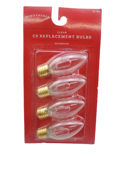 Wondershop Clear C9 Replacement Bulbs
