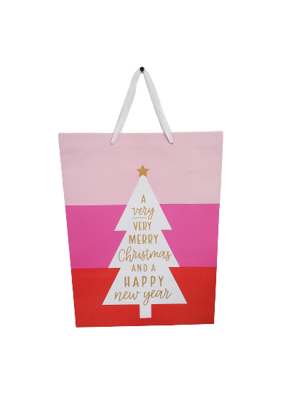 Jumbo Gift Bag Very Merry Christmas Happy New Year TMIGifts