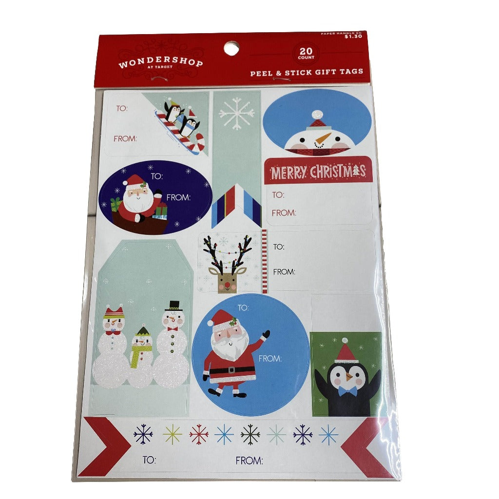 20 Count Peel-And-Stick Gift Tags