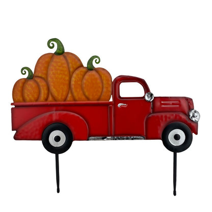 20 Inch x 17 Inch Truck with 3 Pumpkin Red Or Blue