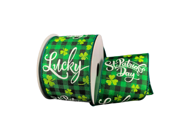 2.5 Inch Lucky St. Patrick's Day Ribbon