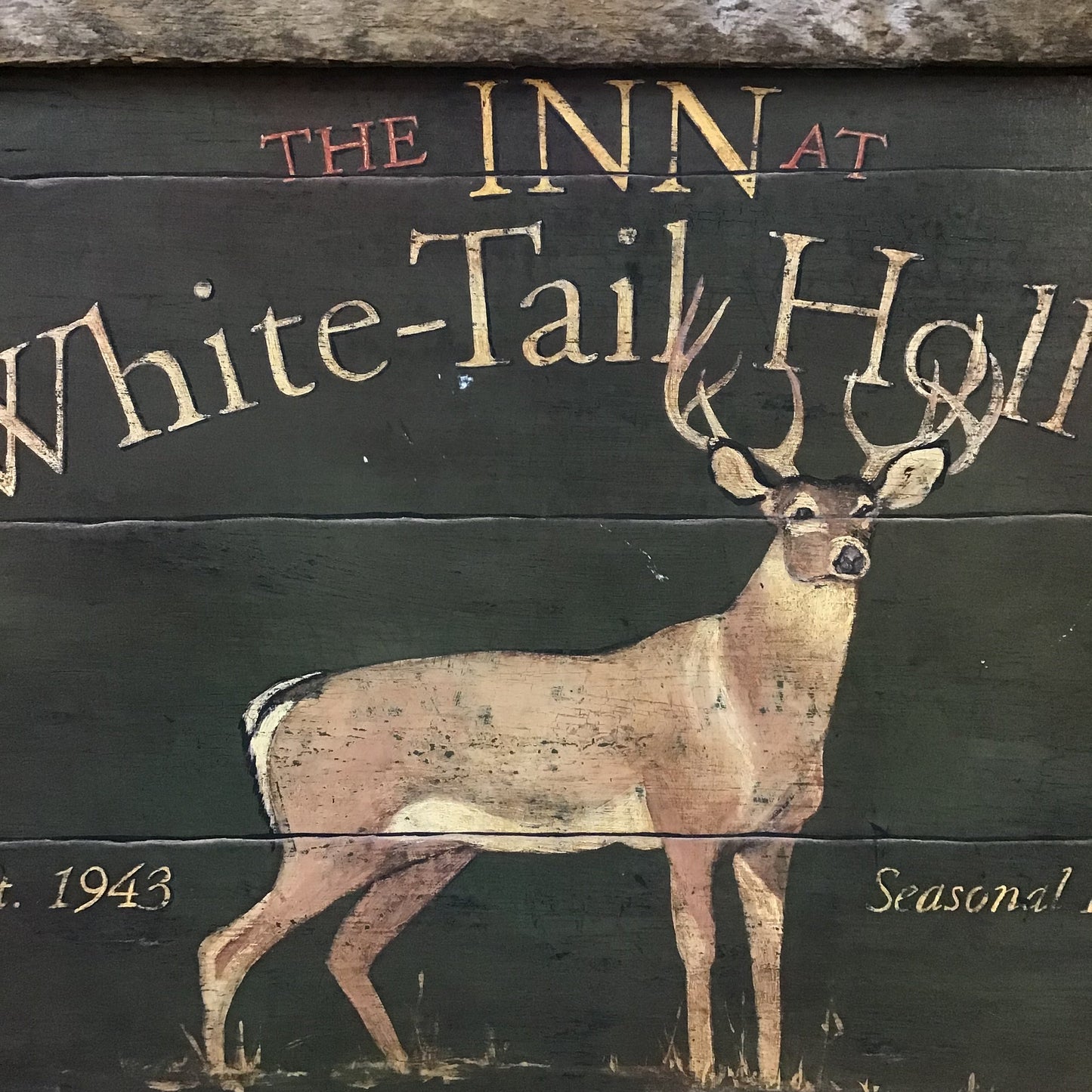 21.75" White Tail Hollow Deer Wall Art