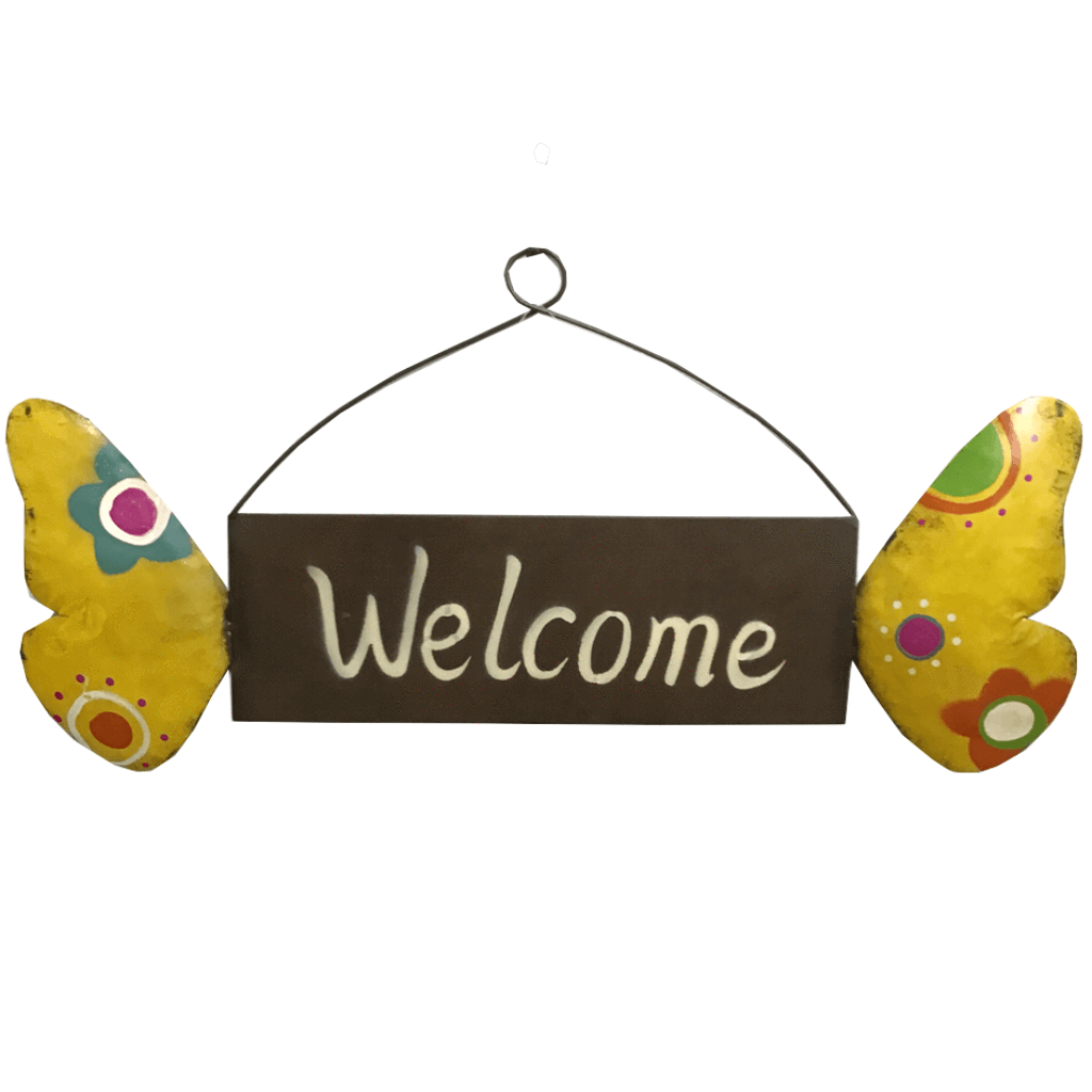 22" Butterfly Welcome Sign 3 Styles