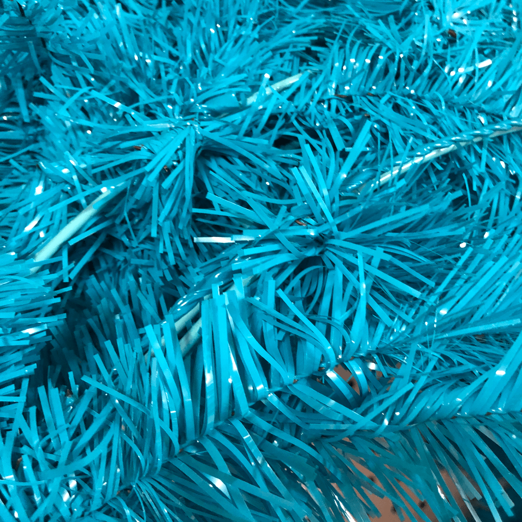 24" Square Work Wreath - 36 Tips - Turquoise