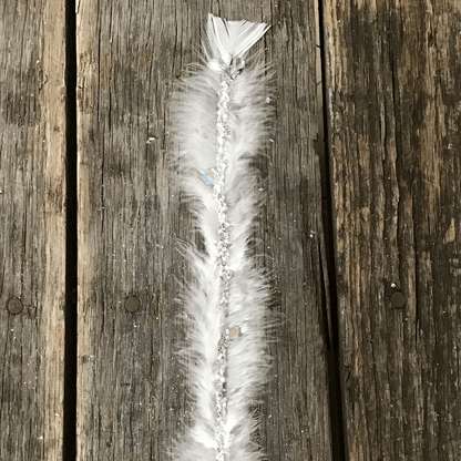 28 Inch Cancan Feather Plume Spray Black or White