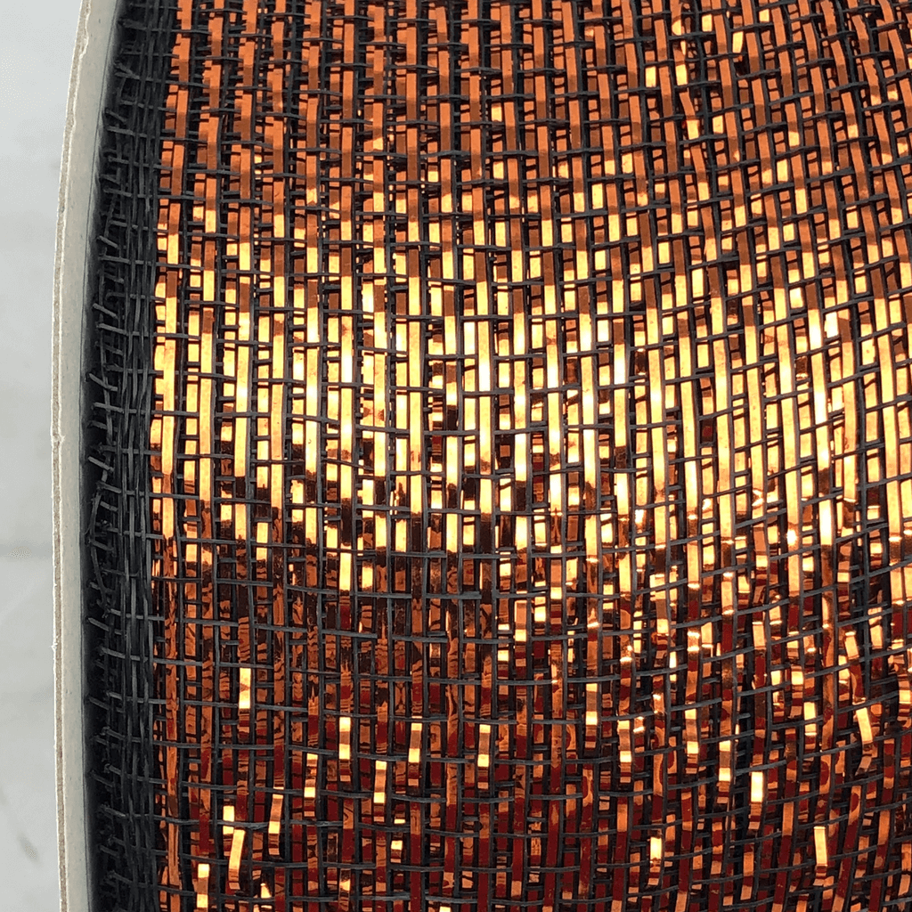 3 Inch by 20 Yards Designer Netting Black with Copper Glamour