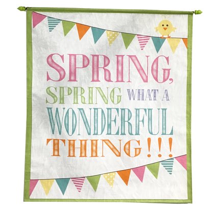 30 Inch Spring Wall Canvas Banner