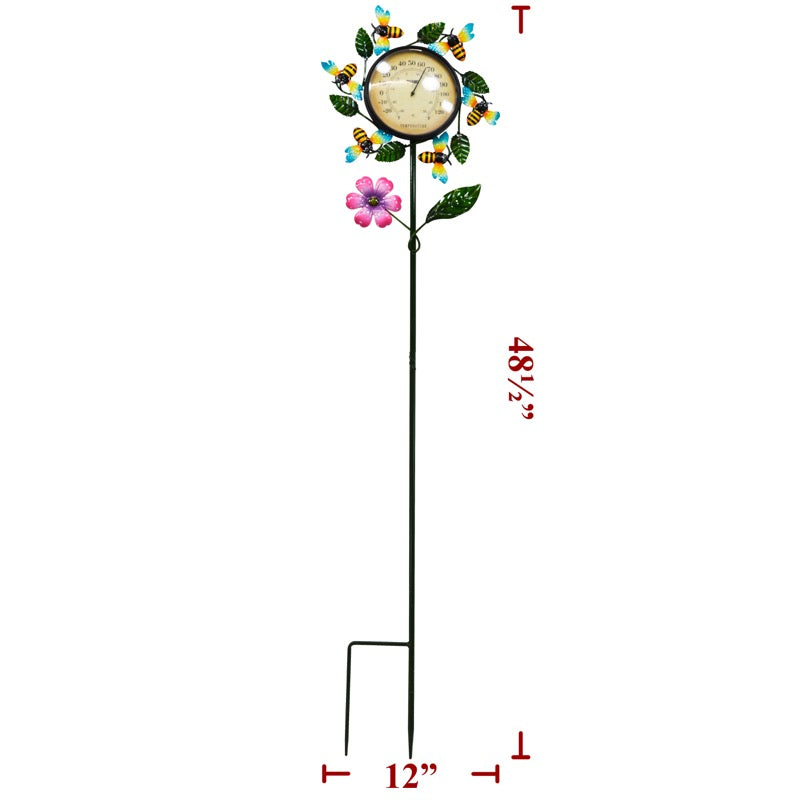 48.5 Inch Bee Thermometer Yard Stake