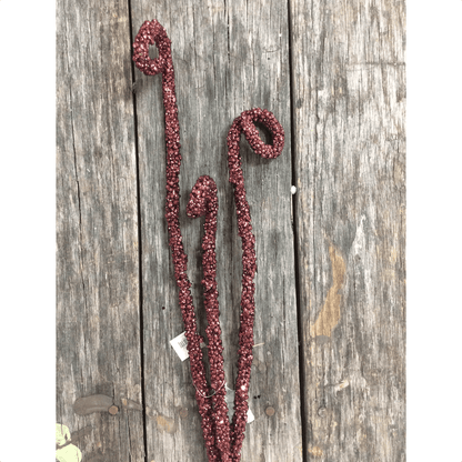 34" Curly Berry Stem - 3 Colors