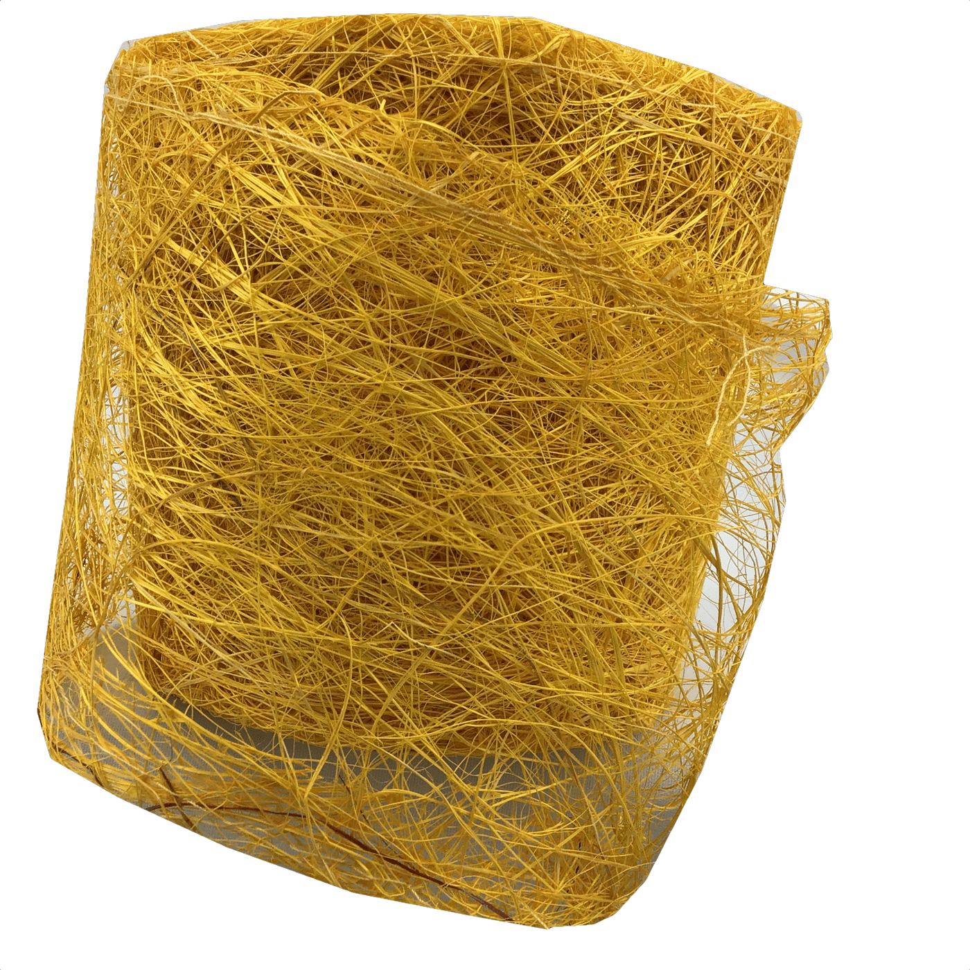 4 Inch by 10 Yards Banana Weave Designer Netting Gold