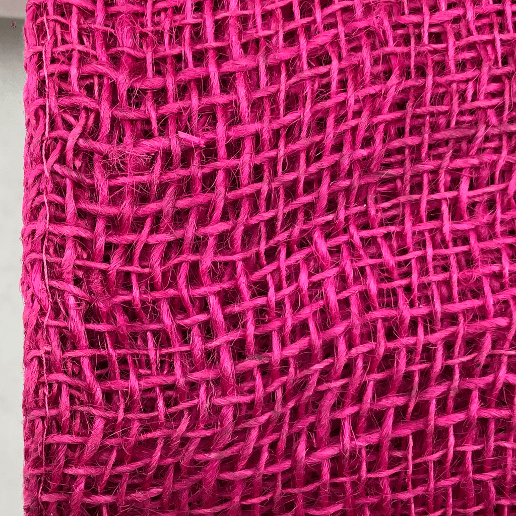 4 Inch by 10 Yards Designer Jute Hot Pink Netting