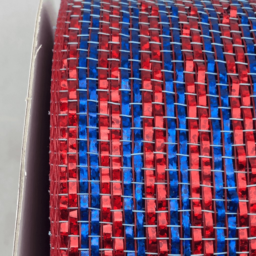 4 Inch by 20 Yards Designer Netting Rubies and Sapphires