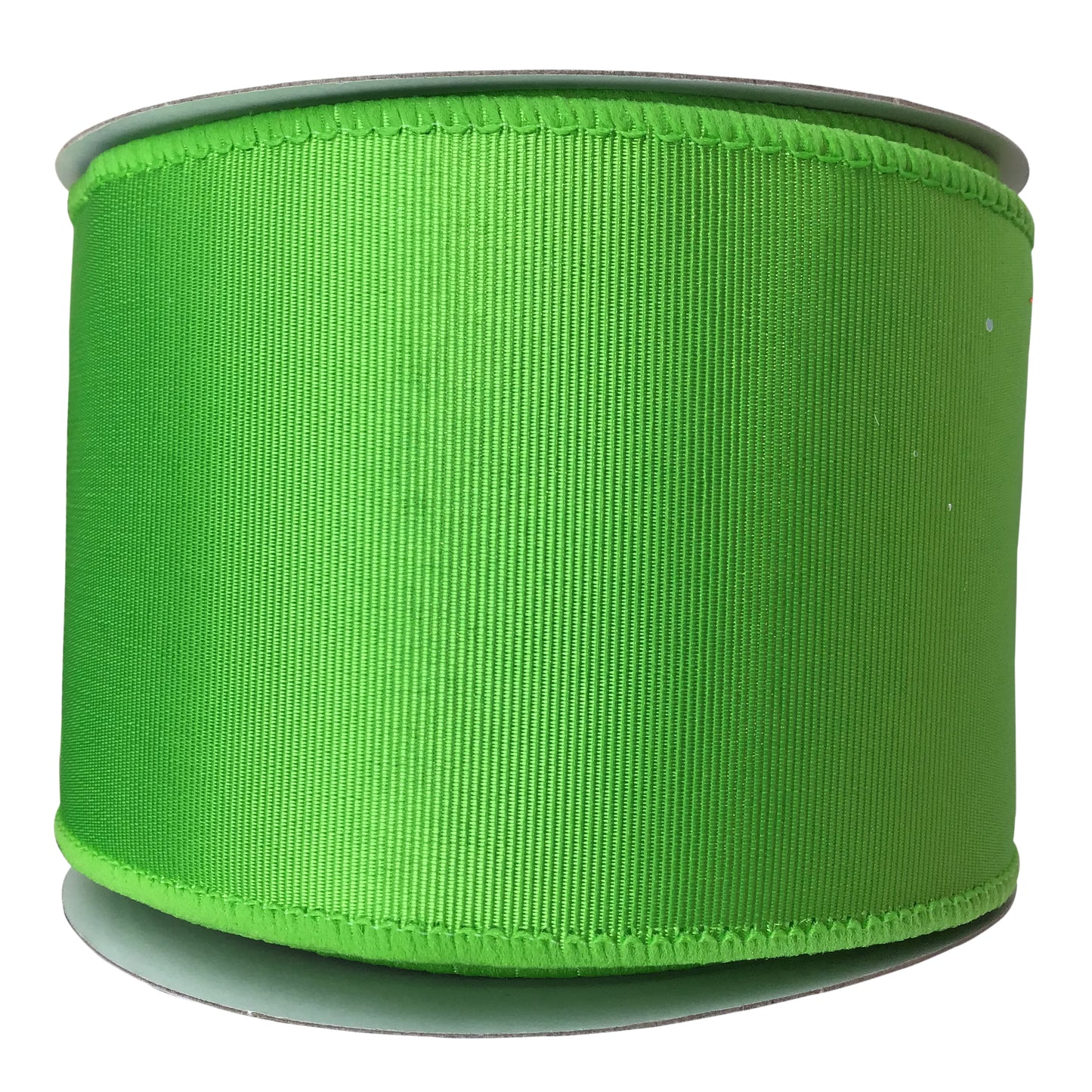 2.5 Inch By 10 Yards Lime Ribbed Satin Ribbon