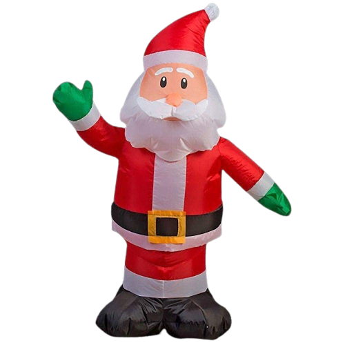 Home Accents Holiday 3.5 Foot LED Santa Inflatable  Open Box