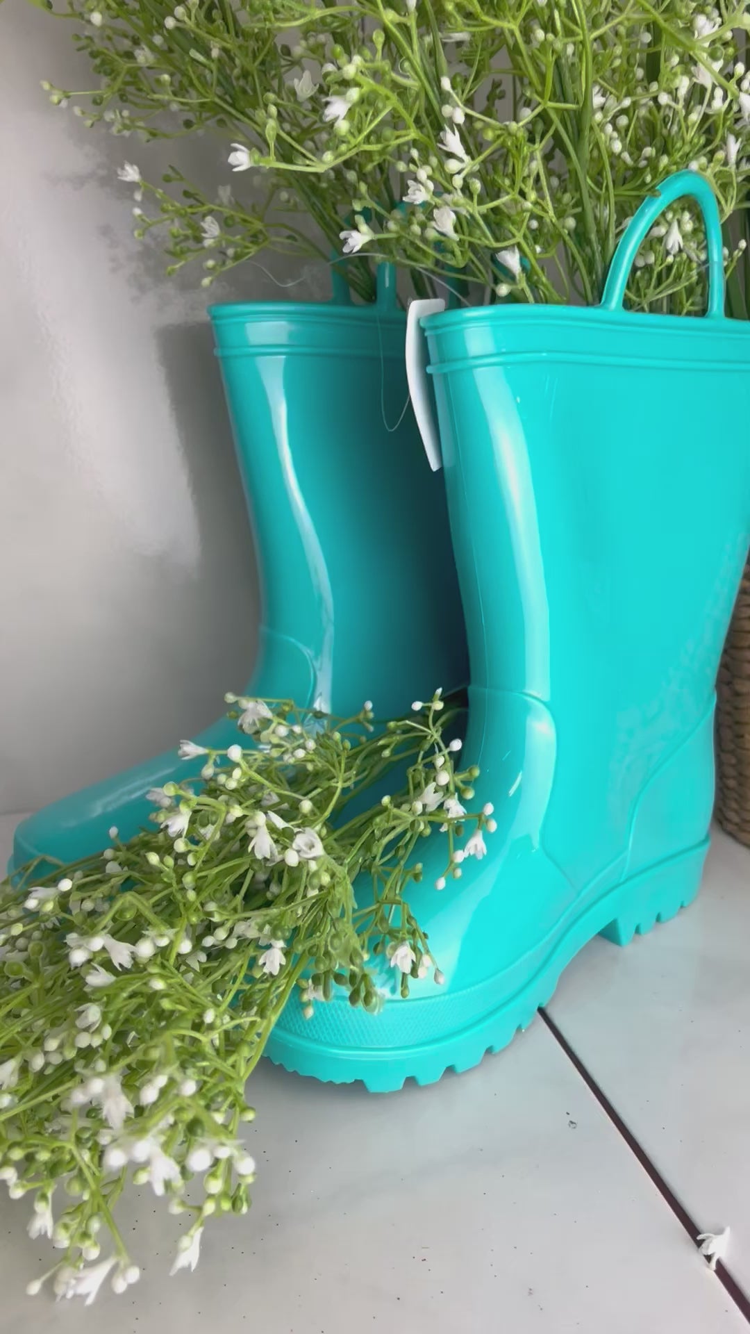 Turquoise 2025 rain boots