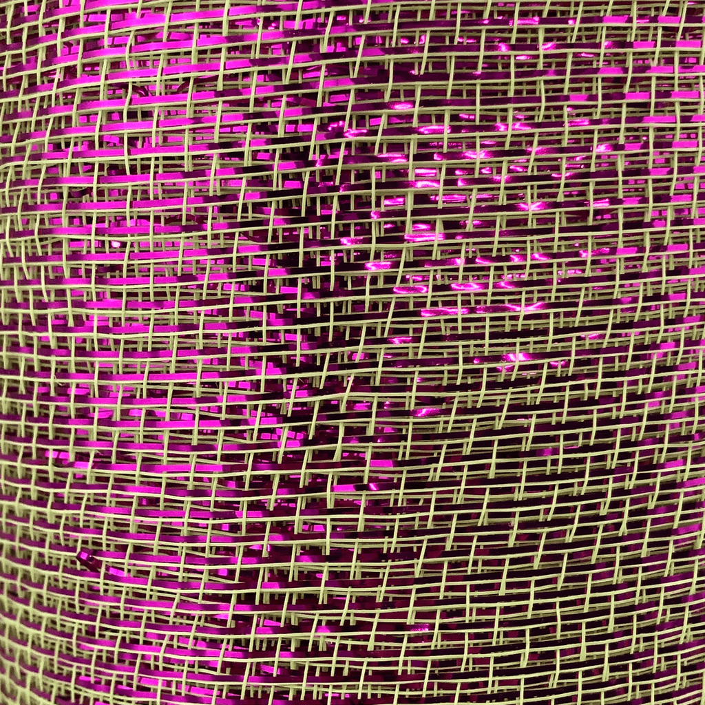 6 Inch by 20 Yard Designer Netting Lime with Purple Glamour