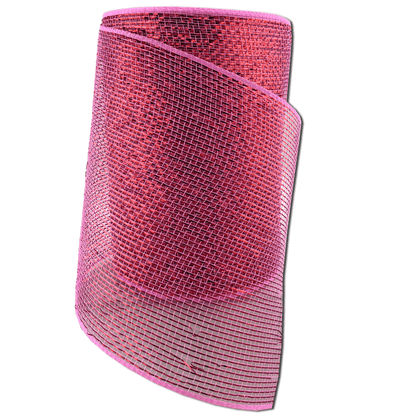 6 Inch by 20 Yard Designer Netting  Pink with Red Glamour