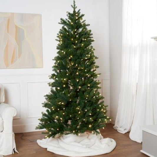 Santa's Best 6.5 Foot Grand Spruce Tree With Faceted Bulbs
