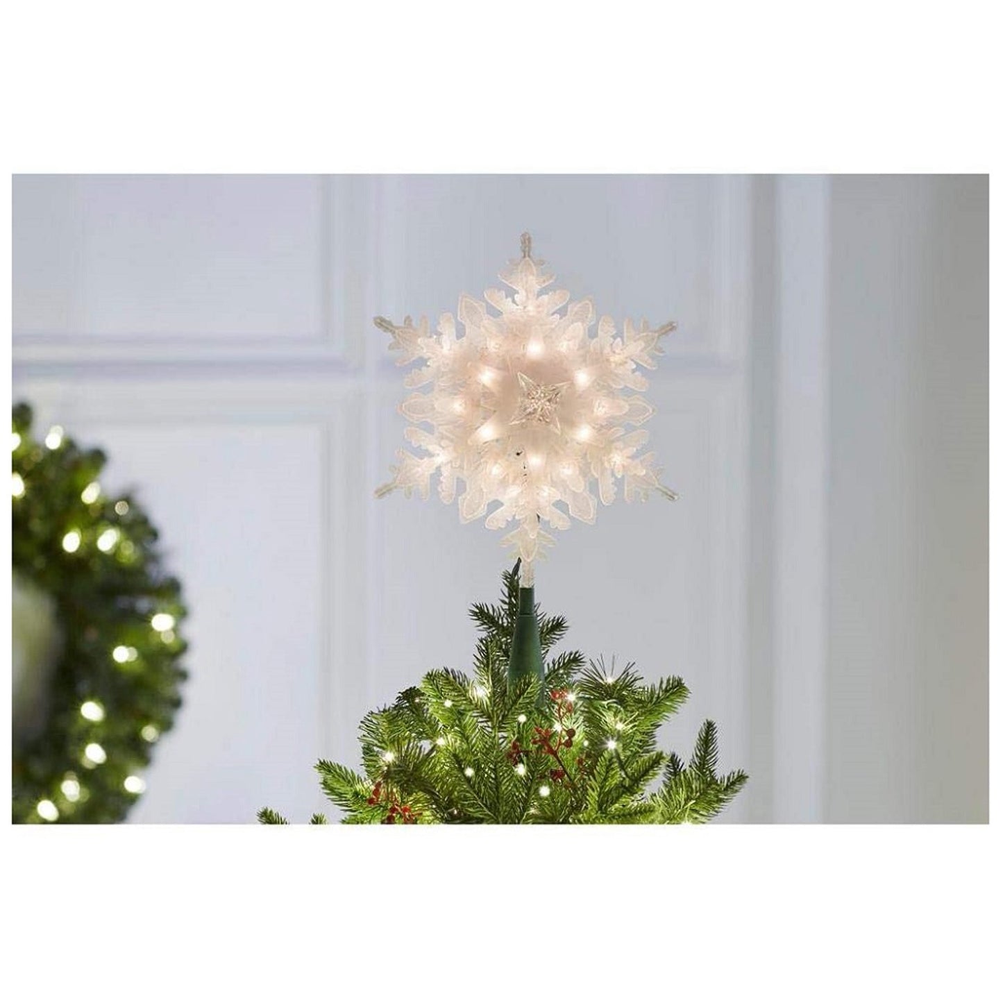 Home Accents Holiday 10.5 Inch Snowflake Tree Topper