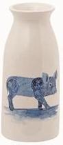7" Ceramic Farm Animal Milk Jug Vase 3 Styles