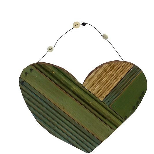 8 Inch Wooden Heart Wall Hanger