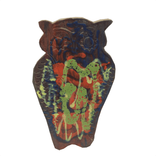 8.75" Ceramic Pottery Owl