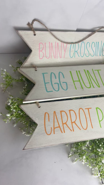 Hanging Arrow Easter Wall Signs 3 Styles