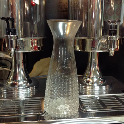 9.5" Clear Water Carafe Vase