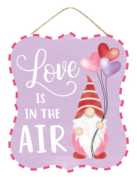Gnome Love Is In The Air Sign