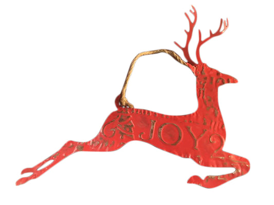 Metal Antique Red Joy  Deer Two Styles