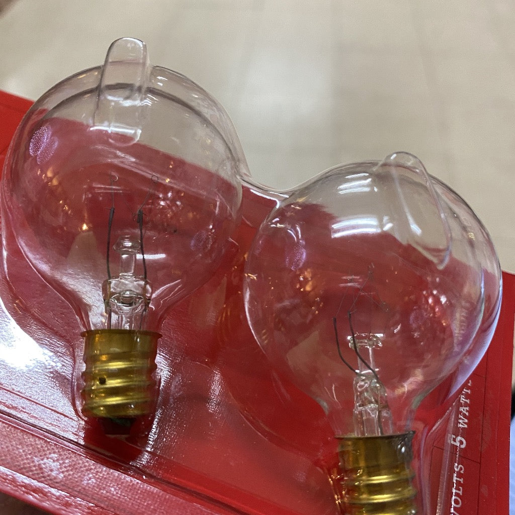 2 Pack Clear Replacement Bulbs