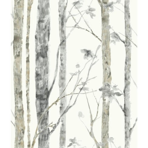 Room Mates Wallpaper-Birch Trees