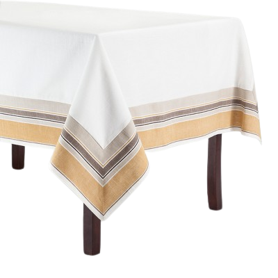 Golden Brass Border Oblong Tablecloth